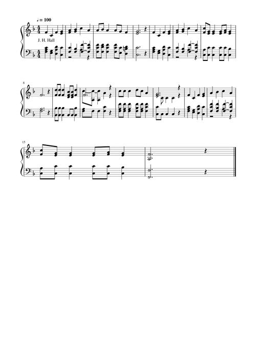 Hear the promises of love - J. H. Hall