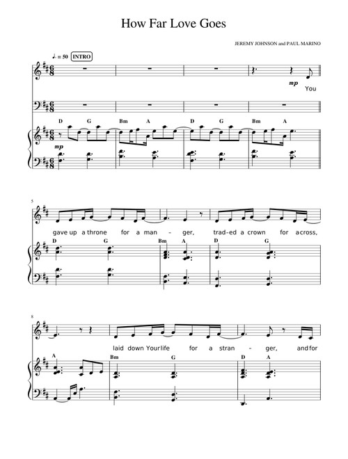 How Far Love Goes – Jeremy Johnson & Paul Marino / Craig Adams