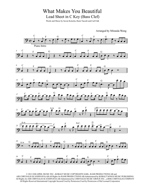 What Makes You Beautiful (Arr. Miranda Wong) - One Direction (Small Ensemble)