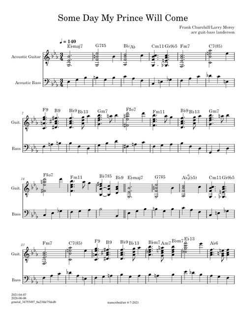 Some Day My Prince Will Come – Frank Churchill