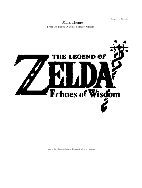Main Theme - The Legend of Zelda: Echoes of Wisdom – Nintendo Entertainment