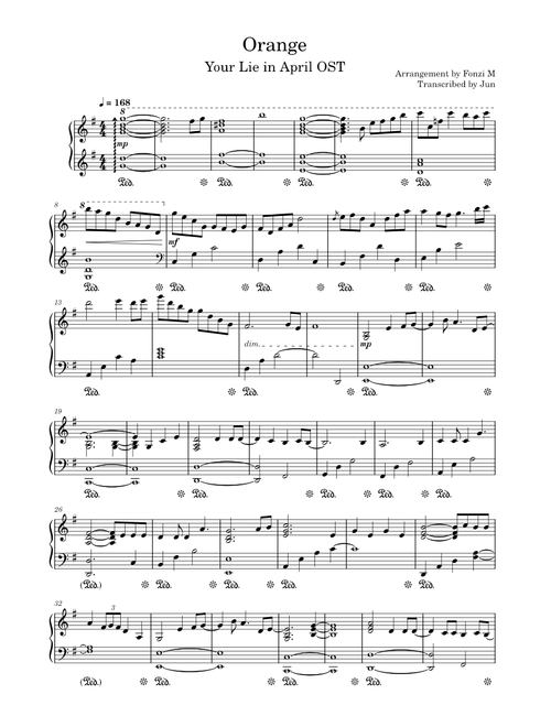 Orange – 7!! (arr by Fonzi M)