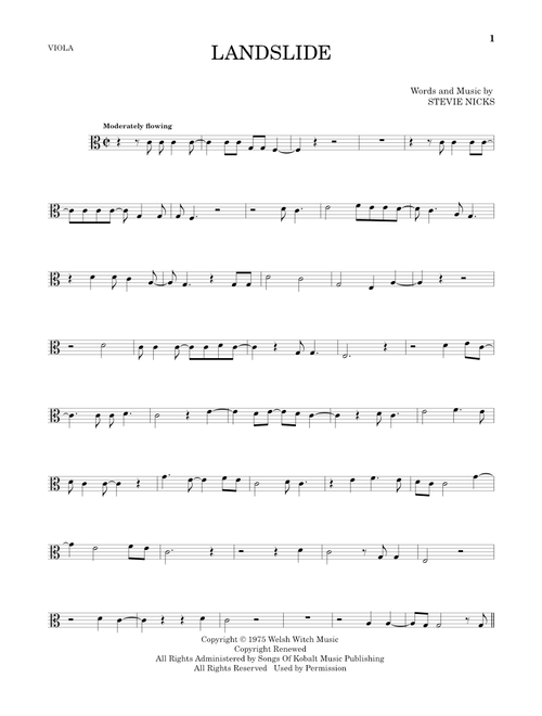 Landslide - Fleetwood Mac (Viola Solo)