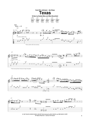Play Official version of Venus reprise Sheet Music by Eric Johnson