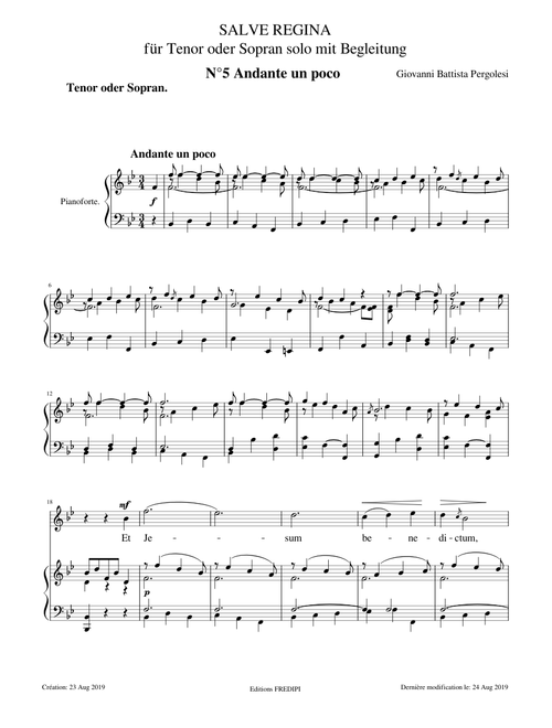 G.B. Pergolesi - Salve Regina en ut mineur - 5. Andante un poco