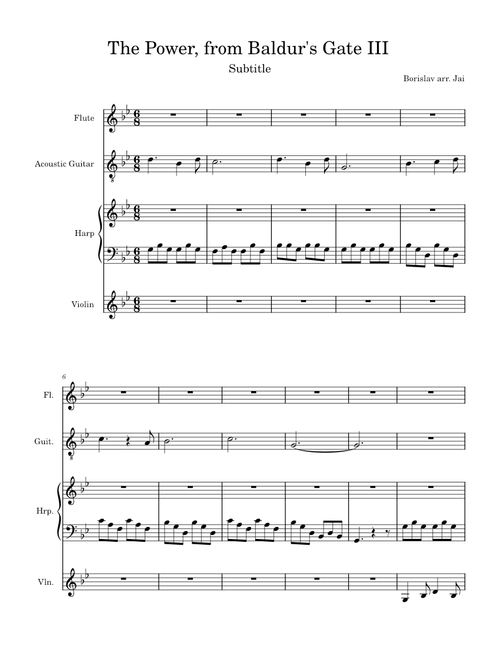 The Power  – Borislav Slavov The Power: Baldur's Gate III arranged by Jai