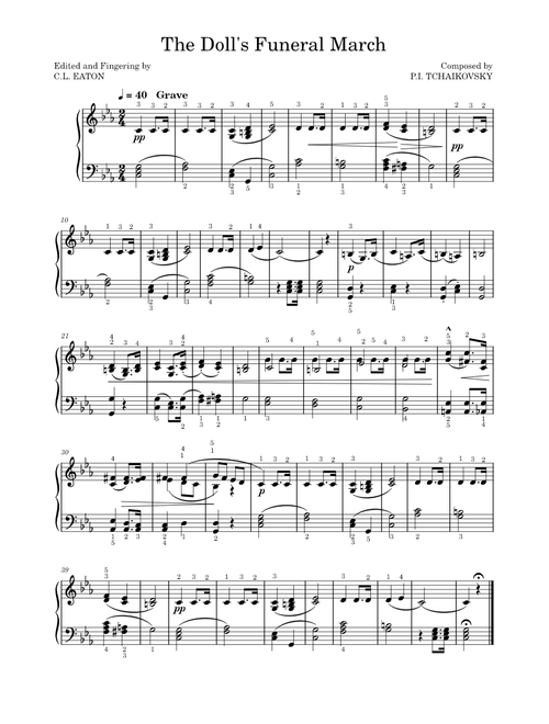 The Doll's Funeral March – Pyotr Ilyich Tchaikovsky
