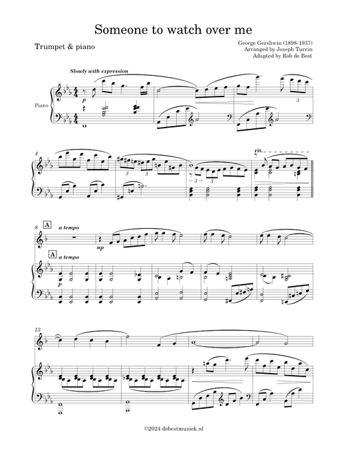 Someone To Watch Over Me – George Gershwin, Ira Gershwin