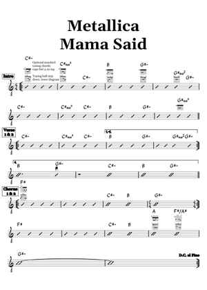 バンドスコア　メタリカ　ロード　LOAD MAMA SAID RONNIE 楽譜 バンドスコア メタリカ ロード LOAD MAMA SAID RONNIE 楽譜の通販 by