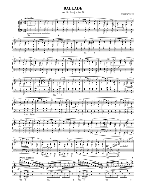 F. Chopin: Ballade No.2 in F major, Op.38