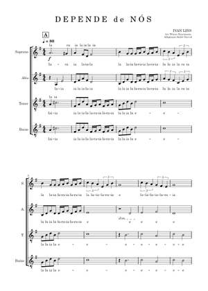 Depende de Nós - Ivan Lins Sheet Music with Chords for Piano (Solo