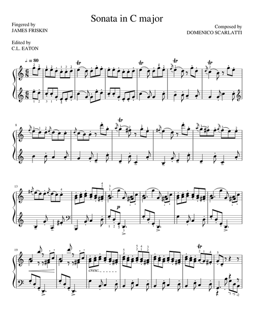 Sonata in C major, K.159 - Domenico Scarlatti