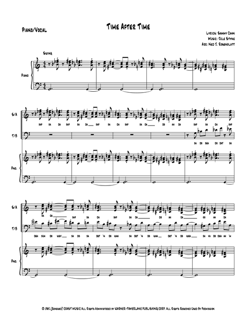 Time After Time (Arr. Ned J. Rosenblatt) - Sammy Cahn, Jule Styne (Vocal Jazz Ensemble)