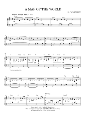 Free A Map Of The World by Pat Metheny sheet music | Download PDF
