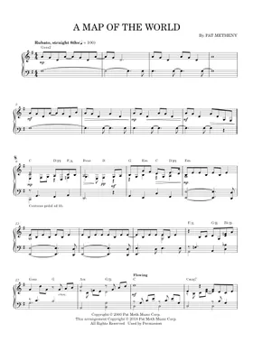 Free A Map Of The World by Pat Metheny sheet music | Download PDF Free A Map Of The World by Pat Metheny sheet music | Download PDF
