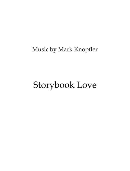 Once Upon A Time...storybook Love (Arr. Emily Rockers Bowman) - Mark Knopfler (String Quartet)