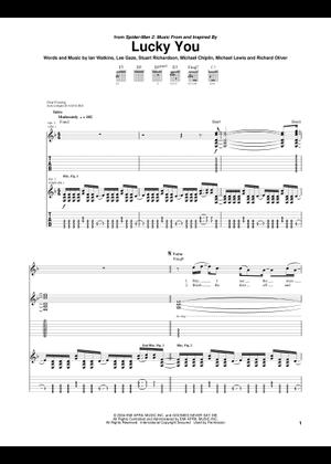 Lostprophets Start Something ギター譜 Play Official version of