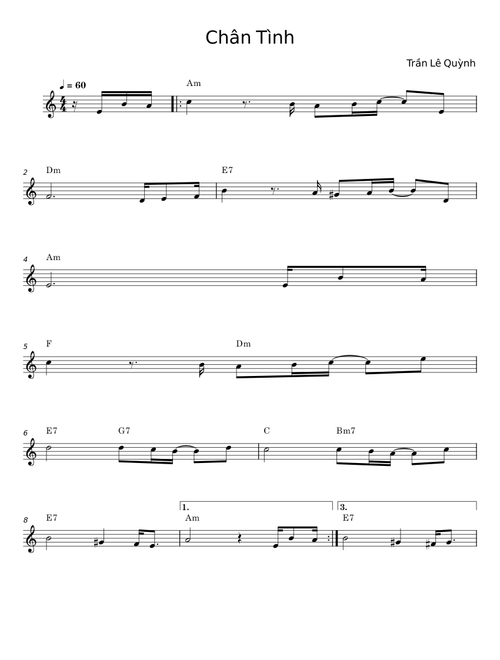 Chân Tình - Trần Lê Quỳnh