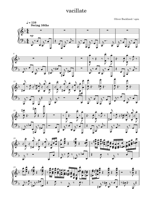 Vacillate – Oliver Buckland