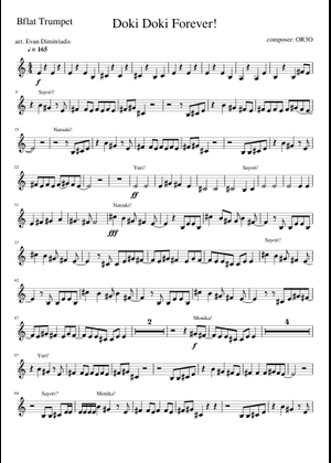 Doki Doki Forever Sheet Music for Piano (Solo) | MuseScore.com