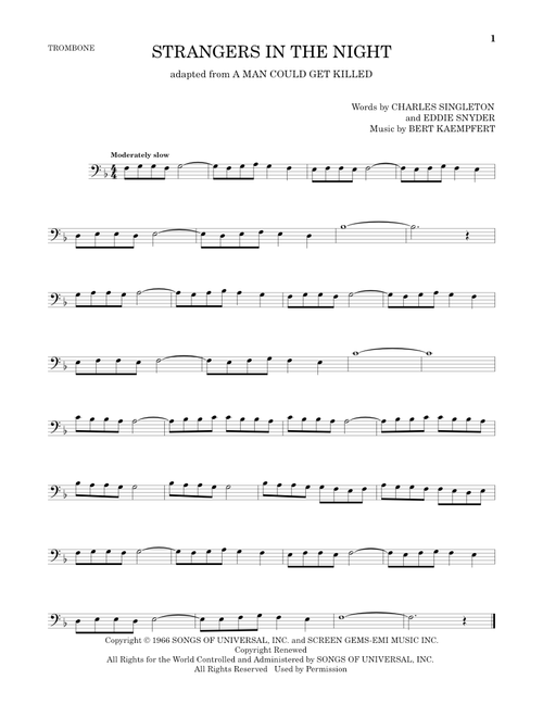 Strangers In The Night - Frank Sinatra (Trombone Solo)