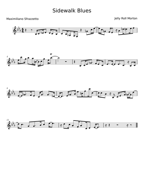 Sidewalk Blues - Jelly Roll Morton
