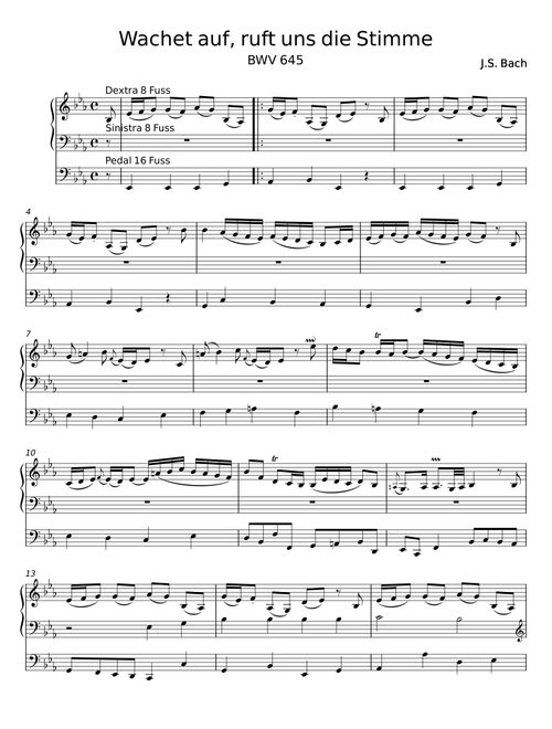 Wachet auf, ruft uns die Stimme, BWV 140 - Johann Sebastian Bach