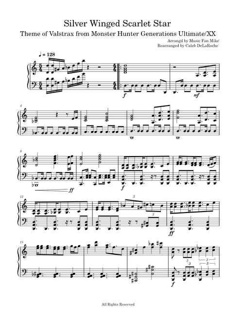 Silver Winged Scarlet Star - Theme of Valstrax but it's Playable Now