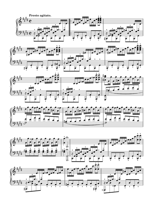 Beethoven - Piano Sonata No.14, Op.27 No.2 - 3rd Movement - "Moonlight" - Original With Fingered – Ludwig van Beethoven