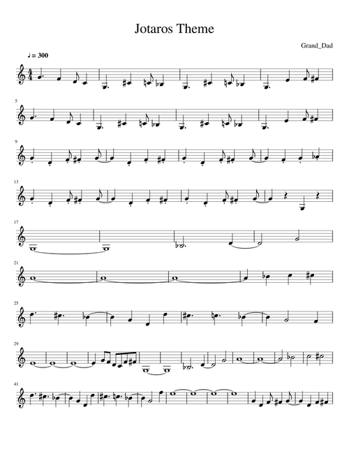 Jotaros Theme for Trumpet
