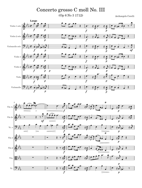 Concerto grosso in C minor, Op.6 No.3 – Arcangelo Corelli