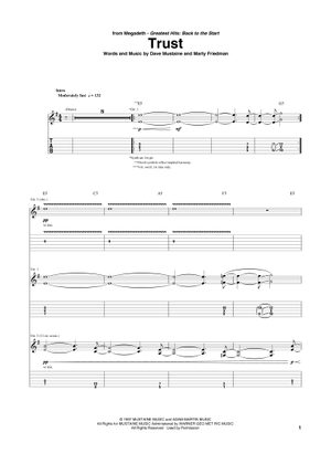 Play Official version of Countdown to extinction Sheet Music