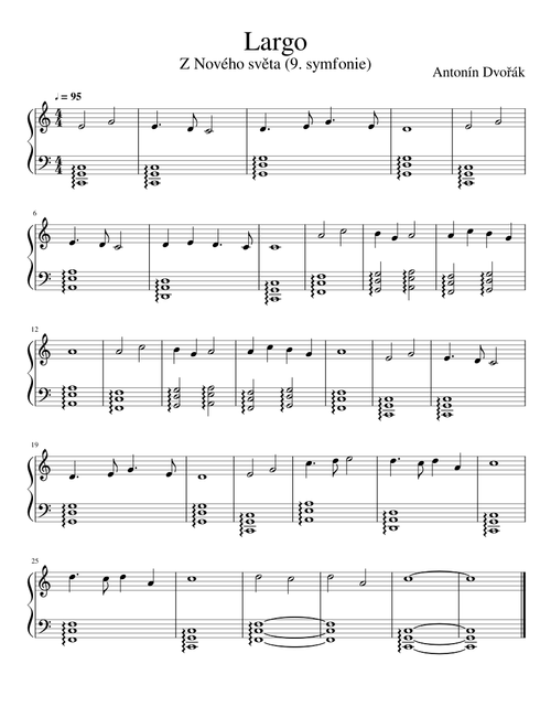 Antonín Dvořák - Largo (9. symfonie Z Nového Světa)