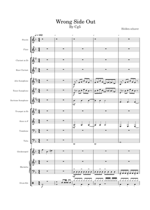 Wrong Side Out – CG5 Sheet Music for Piano, Saxophone alto, Saxophone ...