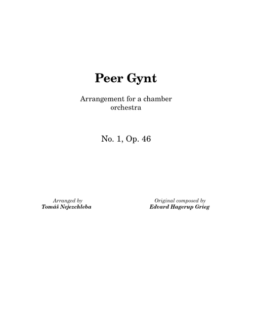 Peer Gynt Suite No. 1