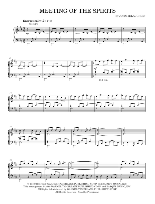 Counterattack Jazz Fusion Arrangement Sheet Music for Piano