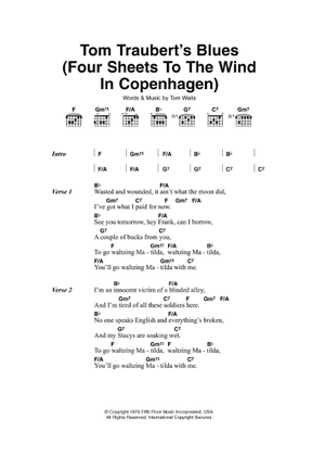 Play Official version of Time Sheet Music by Tom Waits for
