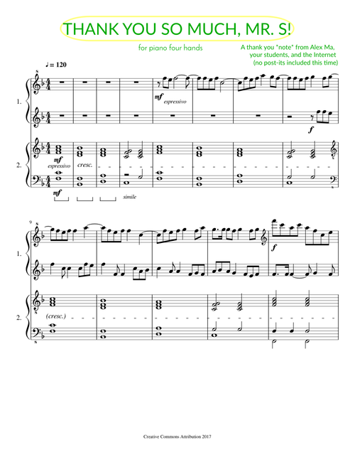 My orchestra teacher is retiring.