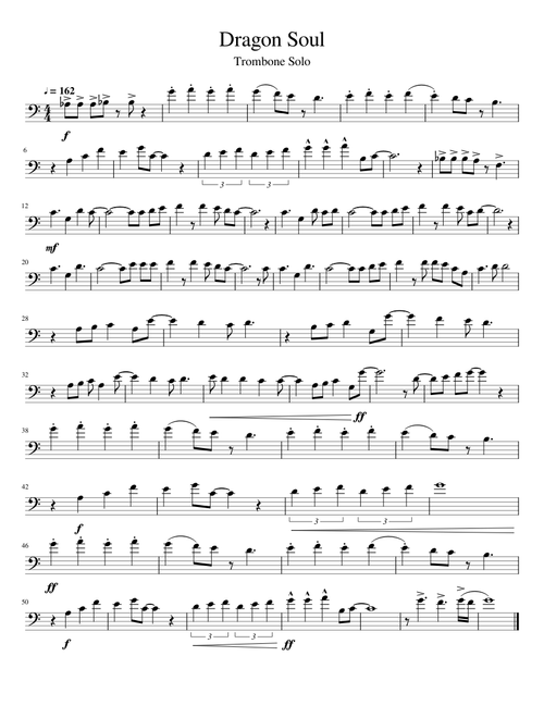 DBZ Kai: Dragon Soul - Trombone Solo