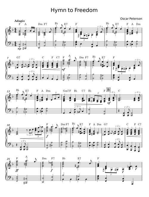 Hymn to freedom - Oscar Peterson