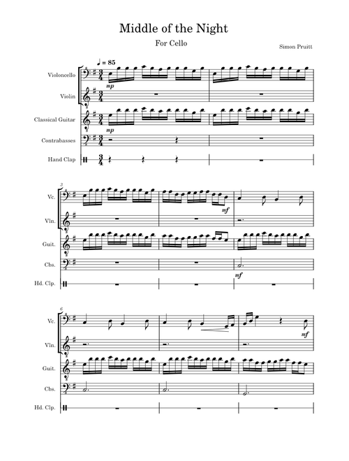 Middle of the Night-Cello