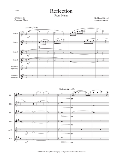 Reflection (Arr. Casmond Chew) - Christina Aguilera (Woodwind Ensemble)