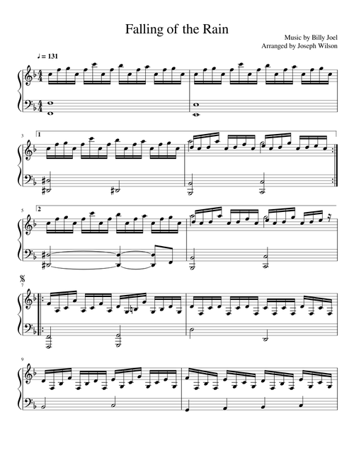Falling of the Rain by Billy Joel
