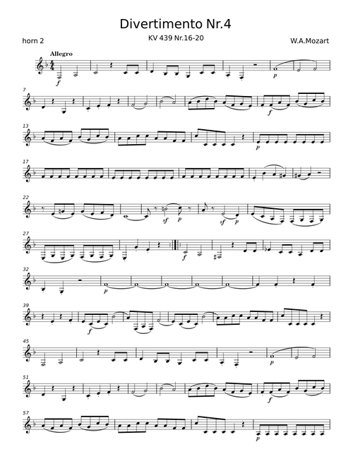 Divertimento in D major, K.136/125a - Wolfgang Amadeus Mozart