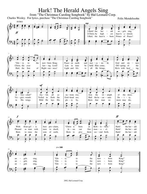 Hark, the Herald Angels Sing - Felix Mendelssohn