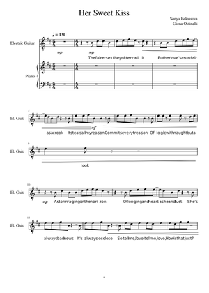Her sweet kiss Sheet Music for Piano (Solo) | MuseScore.com