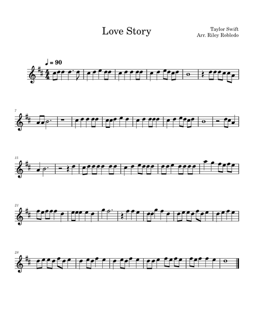 Love story – Taylor Swift