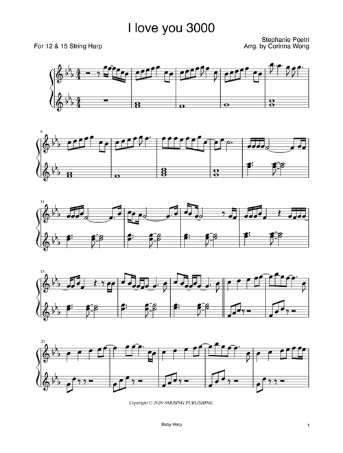 I Love You 3000 (Arr. Corinna Wong) - Stephanie Poetri (Harp)