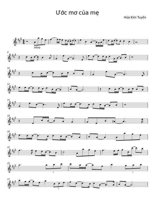 Ước mơ của mẹ - Hứa Kim Tuyền