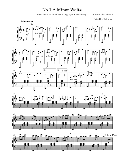 No.1 A Minor Waltz – Esther Abrami
